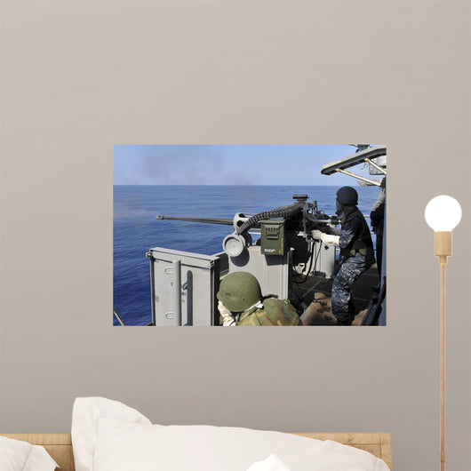 Aviation Ordnanceman Fires 25mm Wall Decal
