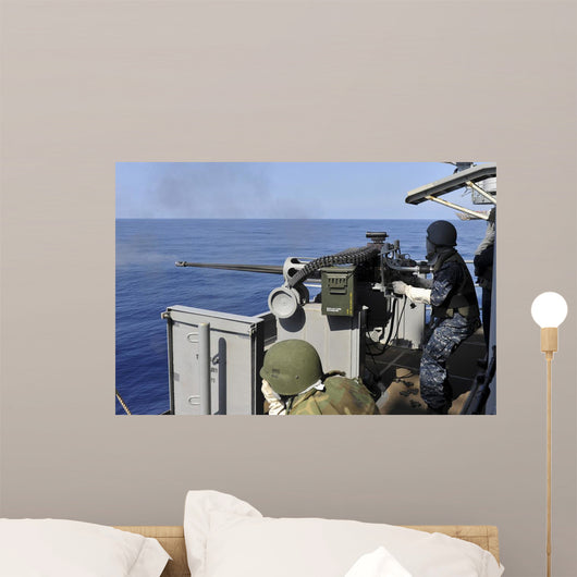 Aviation Ordnanceman Fires 25mm Wall Decal