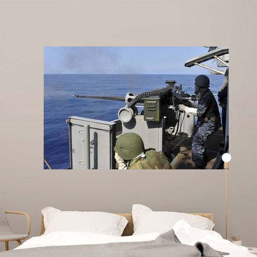 Aviation Ordnanceman Fires 25mm Wall Decal