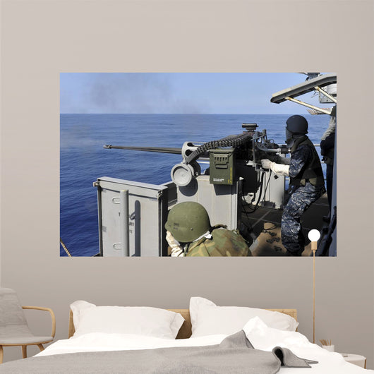 Aviation Ordnanceman Fires 25mm Wall Decal
