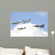 Military Planes Fly Formation Wall Decal