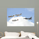 Military Planes Fly Formation Wall Decal