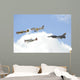 Military Planes Fly Formation Wall Decal