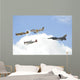 Military Planes Fly Formation Wall Decal