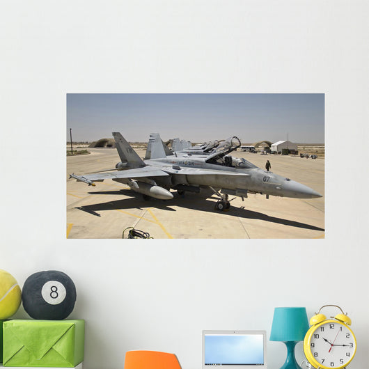 Row Us Marine Corps Wall Decal