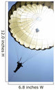 Paratrooper Descends onto Drop Wall Decal