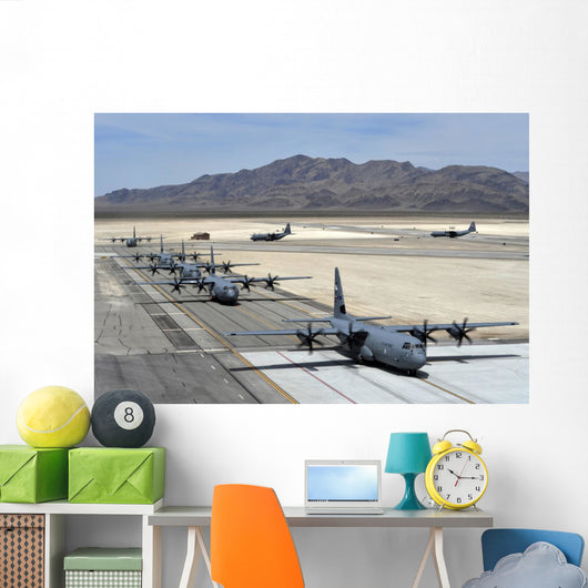 Seven C-130j Super Hercules Wall Decal