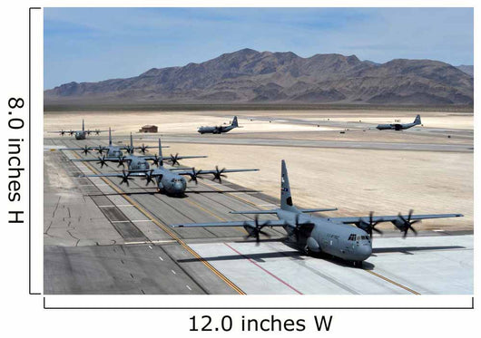 Seven C-130j Super Hercules Wall Decal