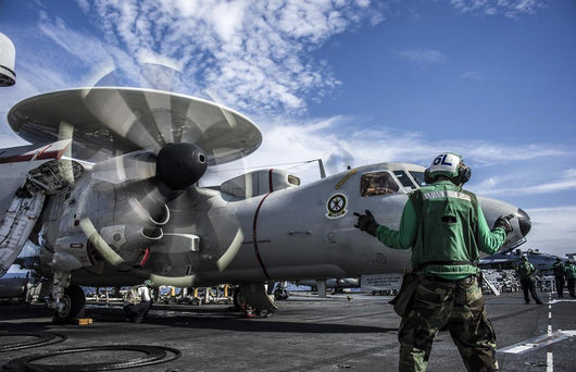 Aircraft Director Directs E-2c Wall Decal