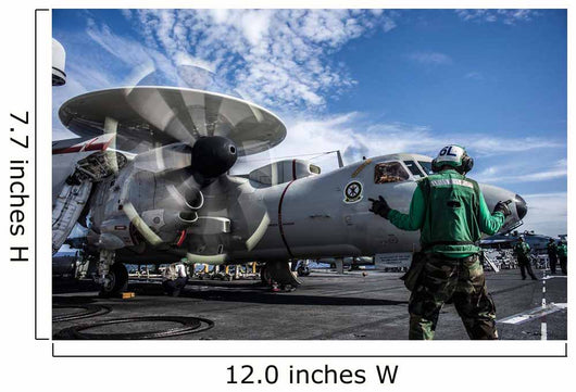 Aircraft Director Directs E-2c Wall Decal