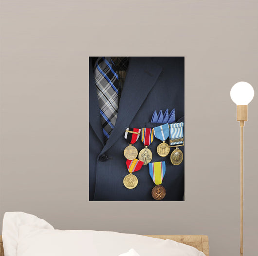 Close-up Medals and Awards Wall Decal