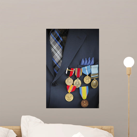 Close-up Medals and Awards Wall Decal