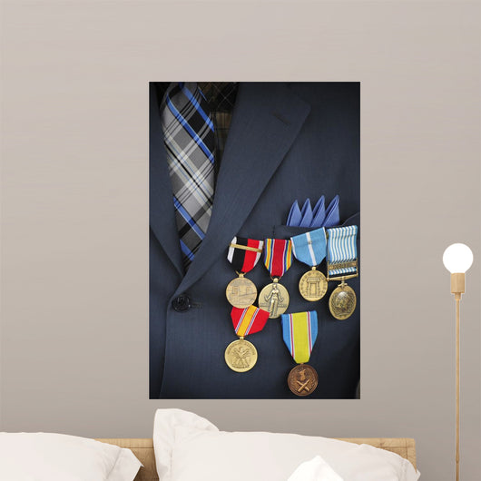 Close-up Medals and Awards Wall Decal