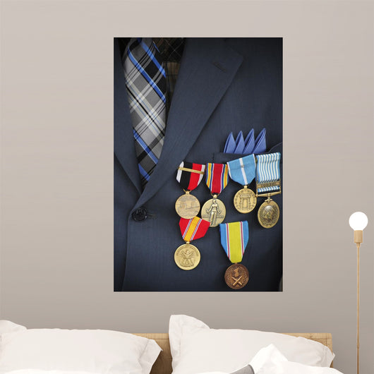 Close-up Medals and Awards Wall Decal