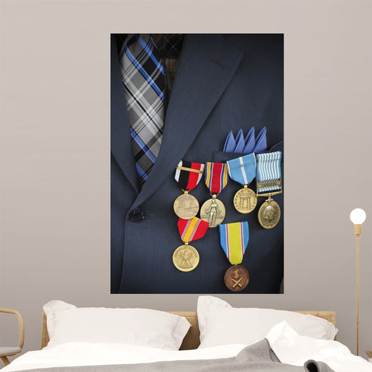 Close-up Medals and Awards Wall Decal