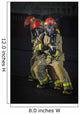 Sailors Practice Firefighting Hangar Wall Decal