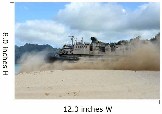 Landing Craft Air Cushion Wall Decal Design 1