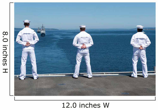 Sailors Man Rails aboard Wall Decal Design 1