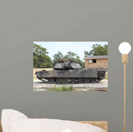 M1a1 Abrams Tank Takes Wall Decal