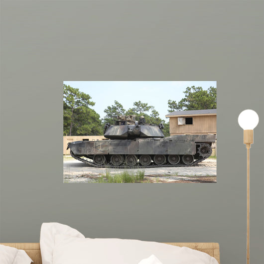 M1a1 Abrams Tank Takes Wall Decal