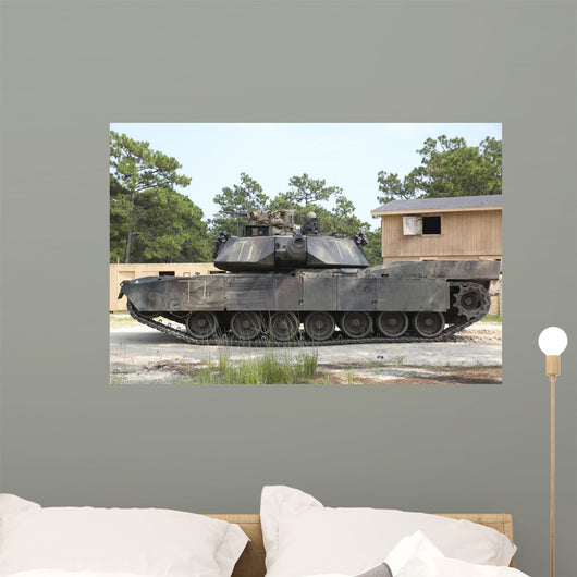 M1a1 Abrams Tank Takes Wall Decal
