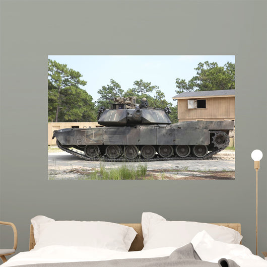 M1a1 Abrams Tank Takes Wall Decal