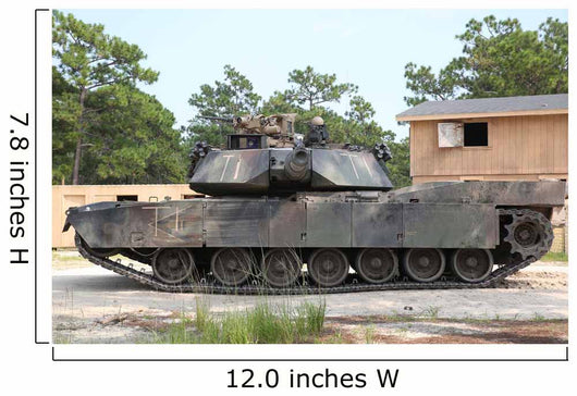 M1a1 Abrams Tank Takes Wall Decal