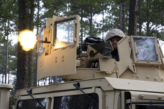 Us Marine Fires M-240b Wall Decal