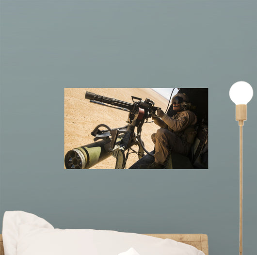 Crew Chief Mounts M134 Wall Decal