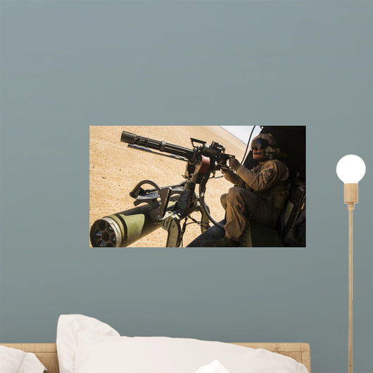 Crew Chief Mounts M134 Wall Decal
