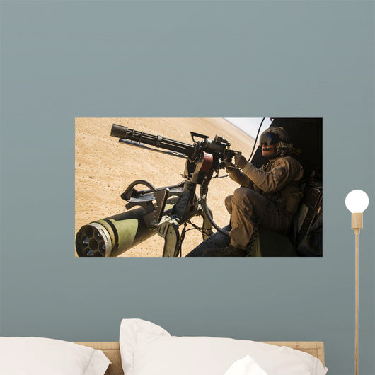 Crew Chief Mounts M134 Wall Decal