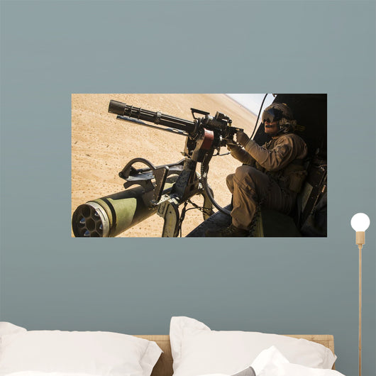 Crew Chief Mounts M134 Wall Decal