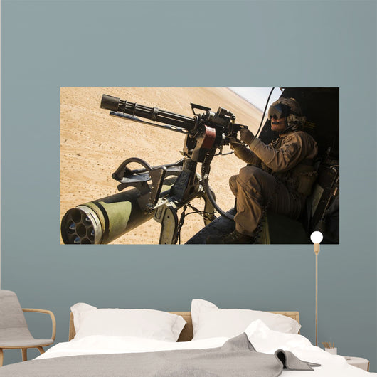Crew Chief Mounts M134 Wall Decal
