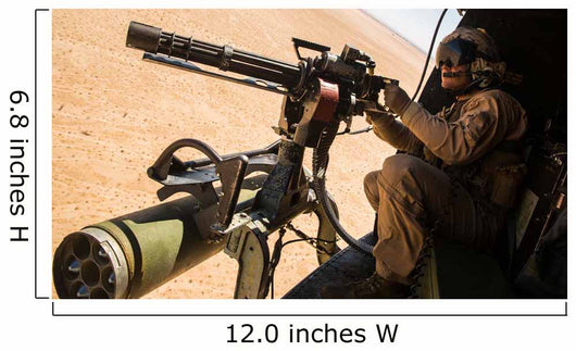 Crew Chief Mounts M134 Wall Decal