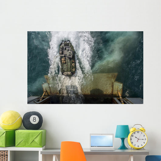 Amphibious Assault Vehicle Exits Wall Decal