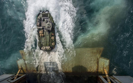 Amphibious Assault Vehicle Exits Wall Decal