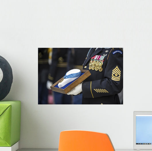 Us Army Sergeant Holds Wall Decal