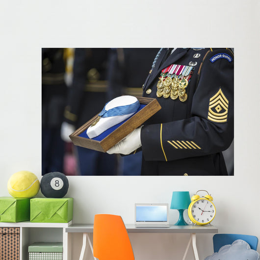 Us Army Sergeant Holds Wall Decal
