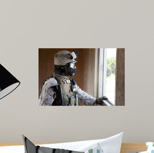 Us Marine Participates Urban Wall Decal
