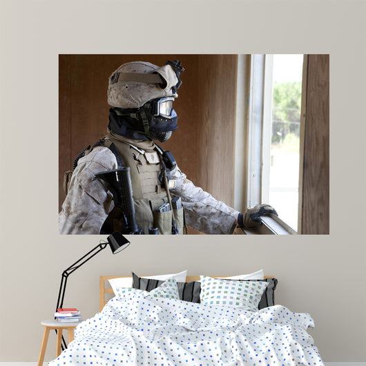 Us Marine Participates Urban Wall Decal