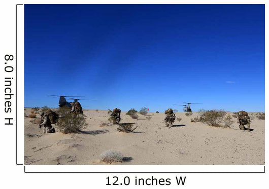 Us Marines Conduct Airfield Wall Decal