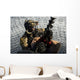Pararescueman Is Hoisted into Wall Decal