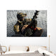 Pararescueman Is Hoisted into Wall Decal