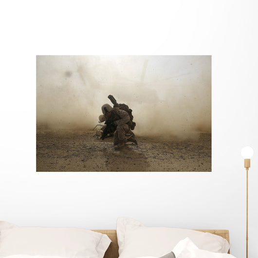 Us Marine Shields Himself Wall Decal