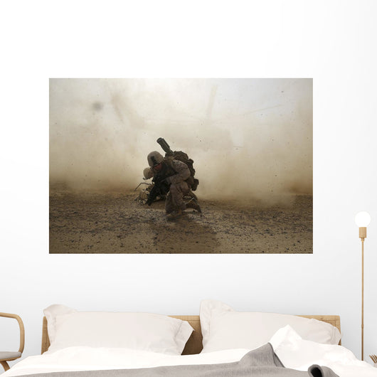Us Marine Shields Himself Wall Decal