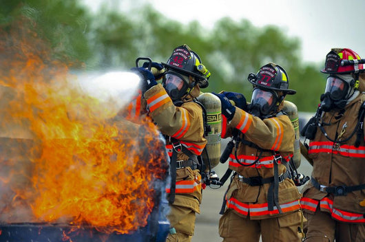 Firefighters Put out Fire Wall Decal