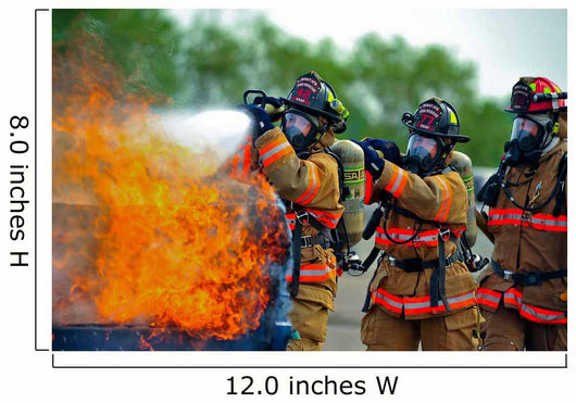 Firefighters Put out Fire Wall Decal