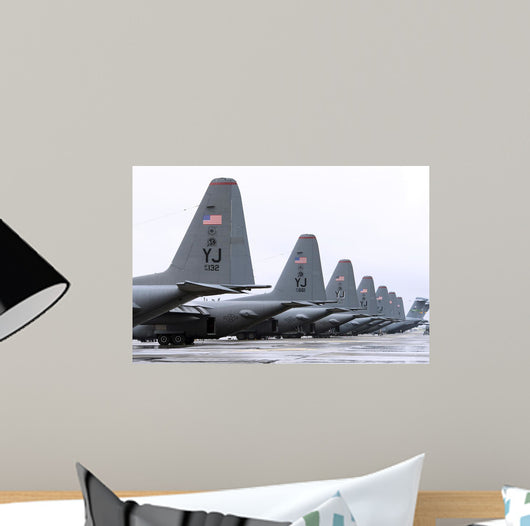 C-130 Hercules Flightline Yokota Wall Decal