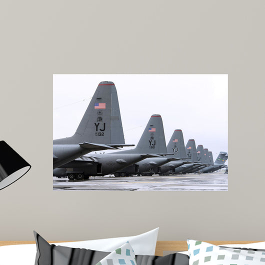 C-130 Hercules Flightline Yokota Wall Decal