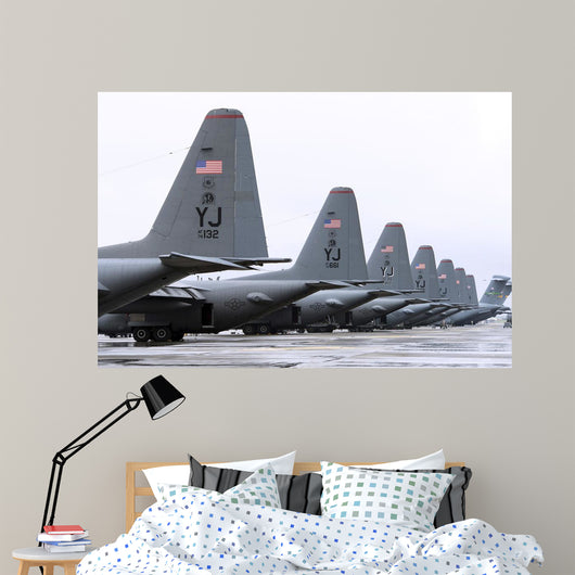 C-130 Hercules Flightline Yokota Wall Decal